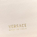 Calfskin Icon Quilted Compact Zip Around Wallet White