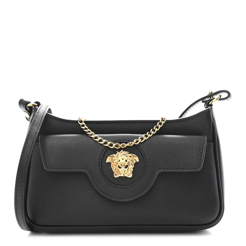Grained Calfskin La Medusa Mini Bag Black