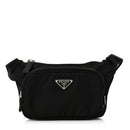 Re-Nylon Saffiano Belt Bag Black