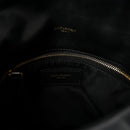 Lambskin Quilted Small Loulou Puffer Monogram Chain Satchel Black
