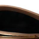 Sheepskin Matelasse Chevron Monogram Medium College Bag Dark Beige