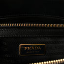 Saffiano Small Galleria Double Zip Tote Black
