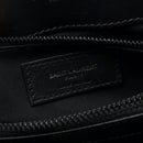 Calfskin Y Quilted Monogram Monochrome Medium Loulou Chain Satchel Black