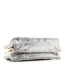 Metallic Matelasse Lux Mini Crossbody Tote Cromo