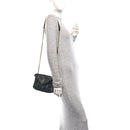 Lambskin Quilted Toy Loulou Puffer Monogram Chain Satchel Black
