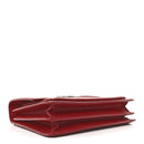 Grained Calfskin Medium Monogram Sunset Satchel Red