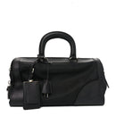 Nylon Saffiano Top Handle Bag Black