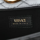 Lambskin Quilted Medusa Wallet On Chain Crossbody Black