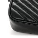 Calfskin Matelasse Monogram Lou Camera Bag Black