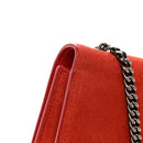 Suede Star Medium Classic Monogram Kate Satchel Berry Red