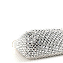 Satin Crystal Mini Re-Edition 2000 Bag White