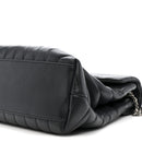 Calfskin Y Quilted Monogram Medium Loulou Chain Satchel Storm