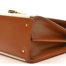 Canvas Calfskin Medium Classic Monogram Cassandra Top Handle Tan Natural