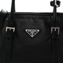 Antiqued Calfskin Triangle Medium Bonnie Shoulder Bag Black