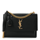 Coated Bark Calfskin Medium Monogram Sunset Black