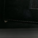 Calfskin Crocodile Embossed Medium Classic Monogram Kate Tassel Satchel Black