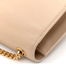 Smooth Calfskin Medium Classic Monogram Kate Tassel Satchel Nude Powder