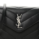 Calfskin Y Quilted Monogram Toy Loulou Crossbody Bag Black