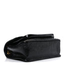 Crinkled Calfskin Matelasse Monogram Baby Niki Chain Satchel Black