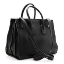 Grained Calfskin Small Supple Sac De Jour Black