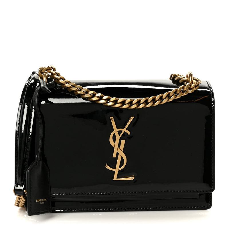 Patent Small Monogram Sunset Black