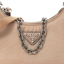Tessuto Nylon Saffiano Mini Re-Edition 2000 Shoulder Bag Cammeo