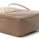 Calfskin Matelasse Monogram Lou Camera Bag Dark Beige