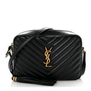 Calfskin Matelasse Monogram Lou Camera Bag Black