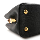 Taurillon Capucines MM Black Beige Red
