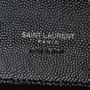 Grain De Poudre Matelasse Chevron Monogram Monochrome Envelope Clutch Black