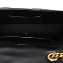 Lambskin Chevron Quilted Small Loulou Black