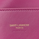 Smooth Calfskin Suede Medium Reversible Monogram Kate Satchel Rose Rubis
