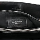 Calfskin Y Quilted Monogram Medium Loulou Chain Satchel Black