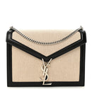 Canvas Calfskin Classic Monogram Cassandra Natural Black