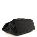 Lambskin Quilted Small Loulou Puffer Monogram Chain Satchel Black