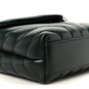 Calfskin Y Quilted Monogram Toy Loulou Crossbody Bag Deep Green