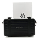 Matte Aluminum Personal Cross-Body Bag Black