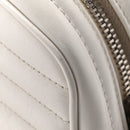 Soft Calfskin Diagramme Camera Bag White