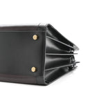 Calfskin Bi-Color Small Sac De Jour Burgundy Black