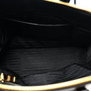 Saffiano Small Galleria Double Zip Tote Black