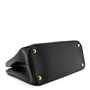 Saffiano Small Galleria Double Zip Tote Black