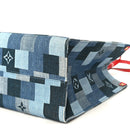 Denim Damier Monogram Onthego Blue Rouge
