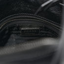 Antiqued Calfskin Triangle Medium Bonnie Shoulder Bag Black