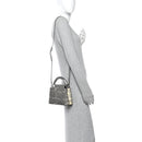 Lizard Mini Capucines Argento