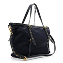 Saffiano Tessuto Nylon Shopping Tote Royal Blue
