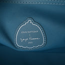 LV X YK Taurillon Monogram Keepall Bandouliere 50 Blue Multicolor