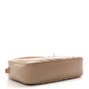 Calfskin Matelasse Monogram Lou Camera Bag Dark Latte