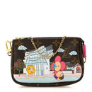Monogram 2022 Christmas Animation Seoul Mini Pochette Accessories Fuchsia