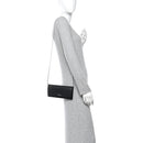 Saffiano Bi-Color Wallet On Chain Black Fuoco