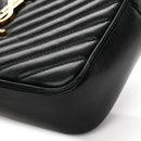 Calfskin Matelasse Monogram Lou Camera Bag Black